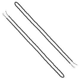 Hobbspring 2 Strands Natural Black Tourmaline Beads Strands 2mm Faceted Gemstone Beads About 370Pcs Round Loose Beads Mini Gemstone Spacer Beads Small Beads Strands for Bracelet Necklace Earring