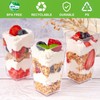 Qeirudu 3 oz Mini Dessert Cups with Lids and Spoons,