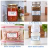 1200 Freezer Labels with Dispenser, 1" x 2", Removable, Red