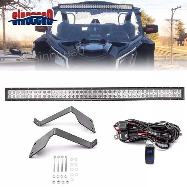 sinocea0 For Can-Am Maverick X3 MAX Turbo 42" Curved LED
