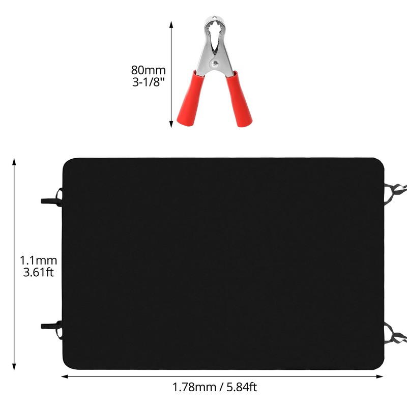 QWORK® Rear Barn Door Awning Cover, 600D Oxford Fabric Waterproof