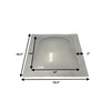 RV Outer Skylight - 14"x14" Crackle