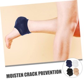 Mikinona Gel Heel Socks 4 Pack Women Toeless Socks Moisturizing Cracked Heel Socks Breathable Open Toe