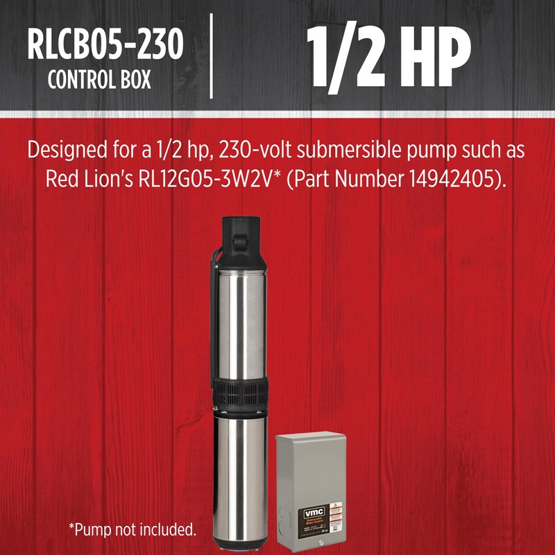 Red Lion RLCB05-230 1/2-HP 230-Volt VMC Control Box for Submersible