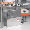 VEVOR Commercial Grease Trap, 25 LBS Stainless Steel Grease Interceptor,