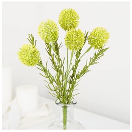 Factory Direct Craft Group of 2 Artificial Yellow Thistle Sprays for Summer Arrangements and Fall Displays - (21" H)