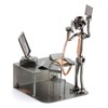 Steelman24 I Nuts and bolts sculpture Stockbroker With Personal Engraving