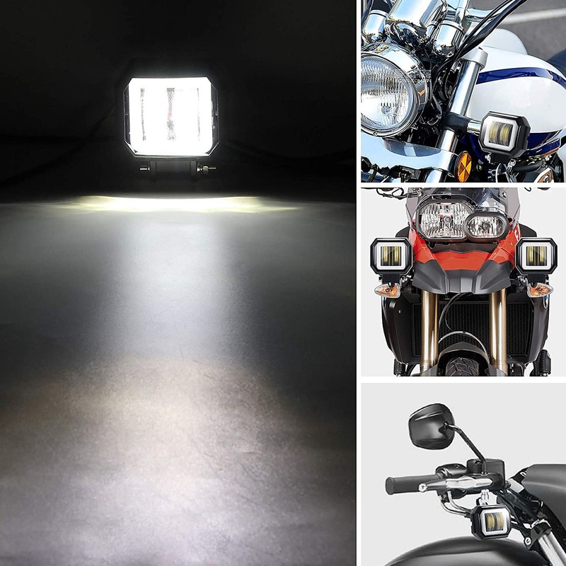 20 W 6500K LED Square Light Bar Spotlight DRL Angel