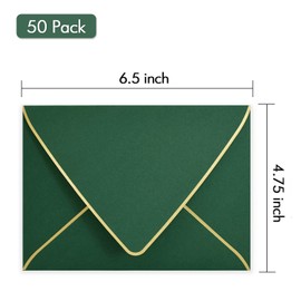 lack Invitation 4x6 Envelopes - Self Seal, V flap,Perfect for Baby Shower, 4x6 Cards, Weddings, Birthday, Graduation, 6.5 x 4.75 (Black)