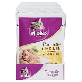 Whiskas Purrfectly Chicken Wet Cat Food Chicken Entree Flavor 3 Ounces (24 Count)