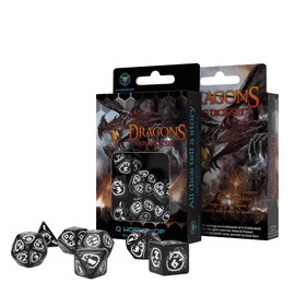 Q-Workshop Dragon Dice Black/White (7) Board Game