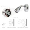 THALASSA 12V RV Spotlight USB Reading Light - Dimmable Touch