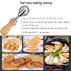 MTOMDY Ravioli Cutter Stamps with Roller Wheel Round Mold with