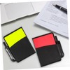 KOMBIUDA 4sets Complete Soccer Referee Kit Red and Card Holder