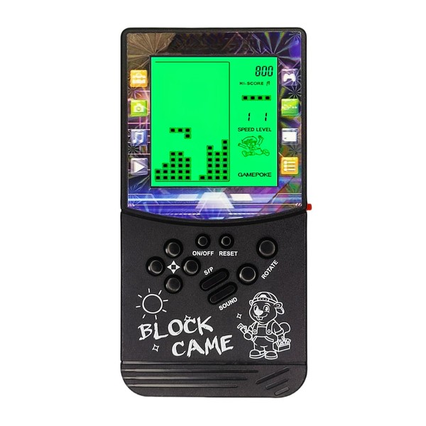 HLF - Consola de juegos de ladrillo de visualización grande,