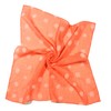Shanlin Unisex Cotton Square Bandanas Scarves 24x24 (DotsBig-Orange)