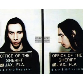 MARILYN MANSON MUGSHOT 1994 CELEBRITY SINGER JACKSONVILLE FLORIDA 11X14 PHOTO