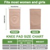 NIKISHAP 1 Pair Gel Knee Pads for Figure Skating &