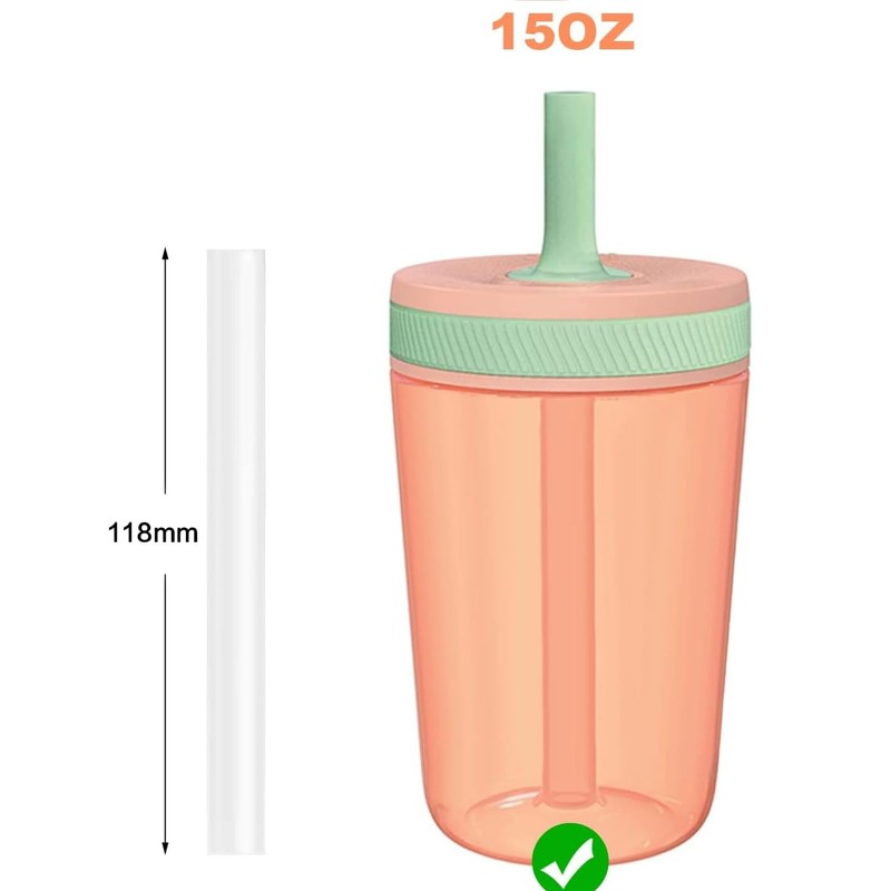 Bubrike Replacement Straws Compatible with Zak Designs Kelso Tumbler 15oz