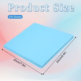 Piriuuo 100 Sheets Nail Dust Collector Filter Paper, Disposable Nail Dust Collector Sheets for Most of Nails Dusts Collectors Machine- Portable Nails Tech Supplies for Home Salon (Blue)
