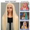 613 Lace Front Wig Human Hair 36 Inch Blonde Wig