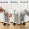 Kickdown Foot-Operated Door Stopprer, Stainless Steel