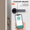 Swokely Smart Fingerprint Door Lock with Handle, 4 in 1