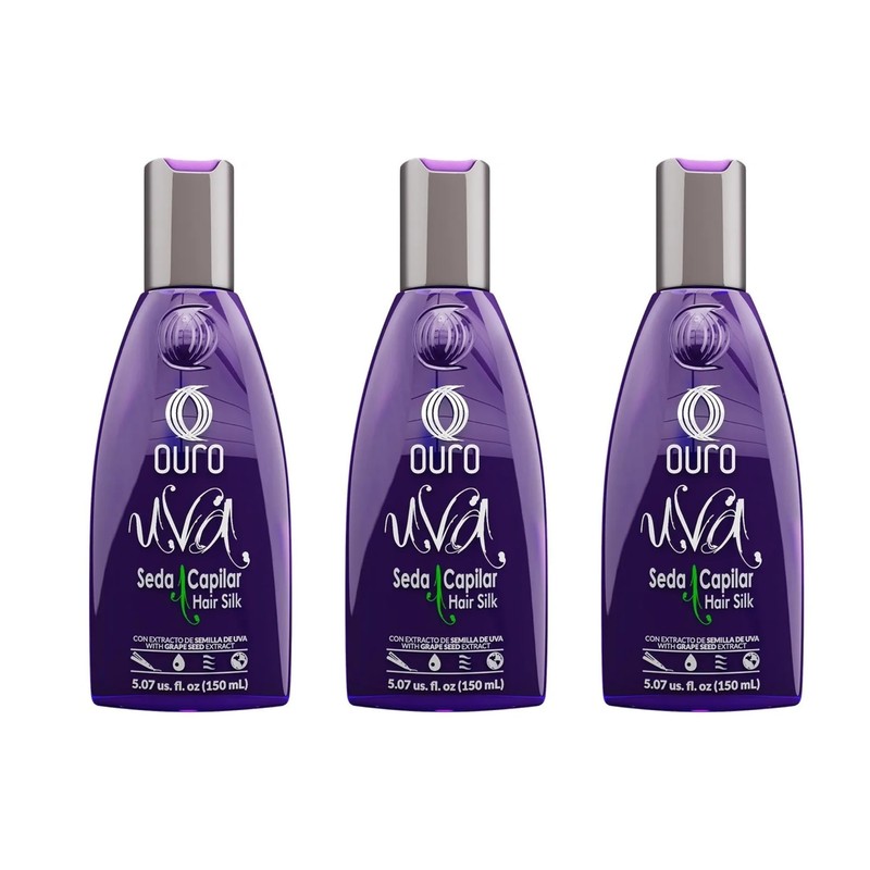 Ouro Uva Seda Capilar Hair Silk con Extracto de Semilla