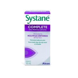 Systane Complete Gotas Oculares para Ojo Seco, Lubricación de Todas las Capas de la Lágrima, Protección Avanzada y Alivio Prolongado, 10 ml