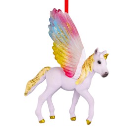 D4DREAM Unicorn Ornaments for Christmas Tree 2024 Unicorn Christmas Hanging Ornament Unicorn Ornament for Kids Keepsake Christmas Ornament Rainbow Unicorn Horse Gifts for Kids Birthday Party Supplies