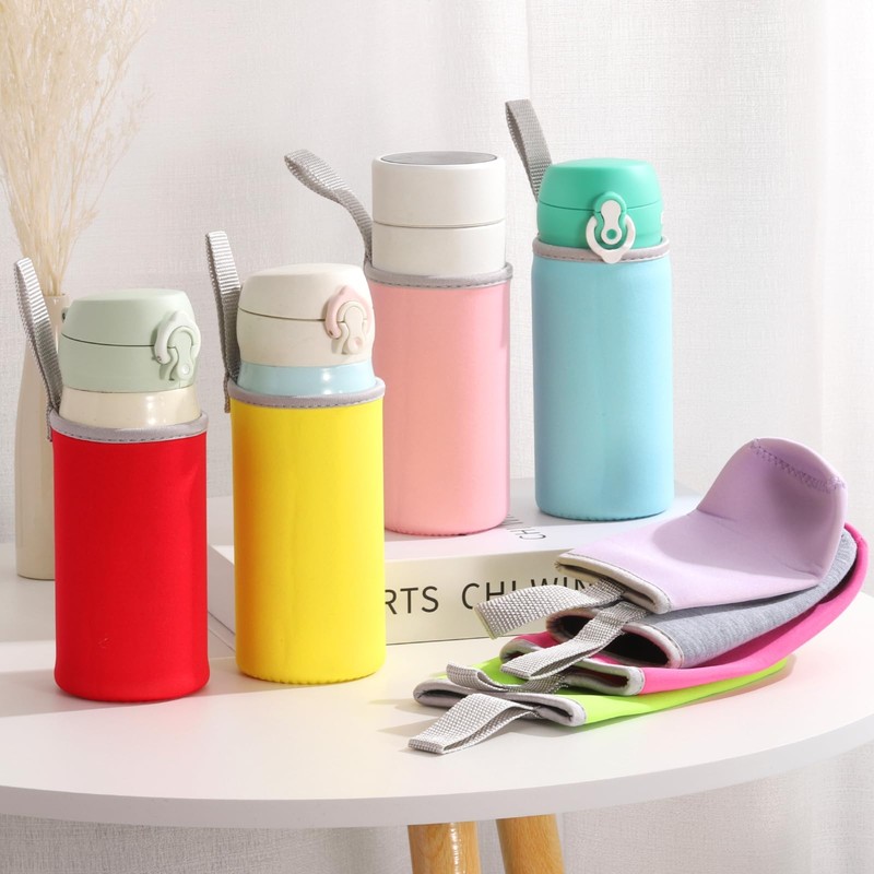 uxcell 2pcs Neoprene Water Bottle Sleeve, 12 oz Insulated Water