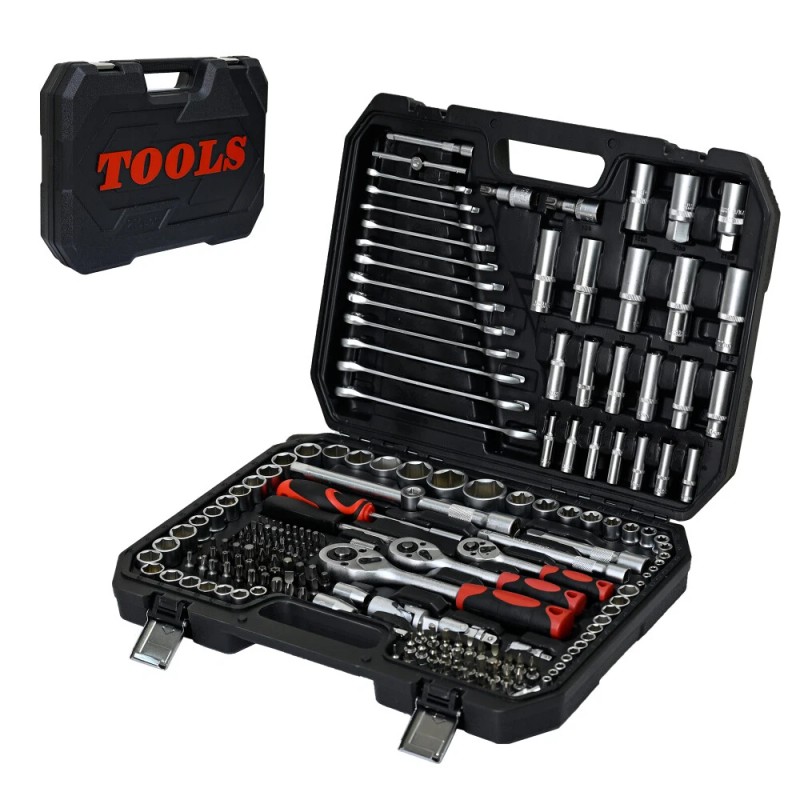 Tool Kit Socket Wrench Set 216pcs Basic Portable Manual Repair