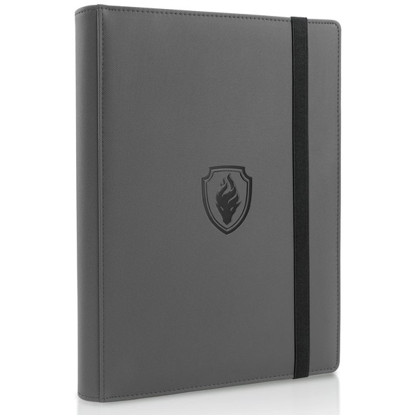 Trading Card Binder 9 Pocket, Fabmaker PU Cover Card Collection