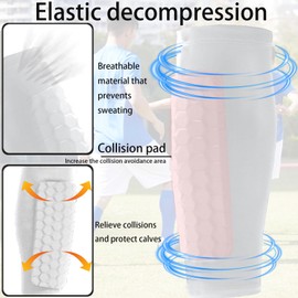 AUNGCSHE Men's Football Shin Pads, XS/S/M/L/XL Shin Pads, Children, Adult, Football, Breathable & Non-Slip Shin Pads, Football Men for Adults, Children (White)