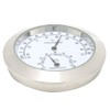 Round Hygrometer, Portable Exquisite Hygrometer, for Guitar Violin(Silver, 12)