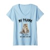 Womens Pajama Maine Coon Perfect for Cat Lovers! V-Neck T-Shirt