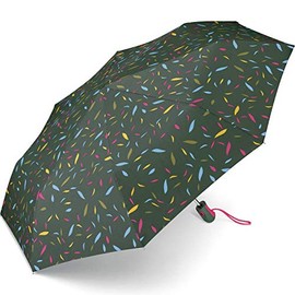 Esprit Easymatic Light Little Leaves Pocket Umbrella, Green