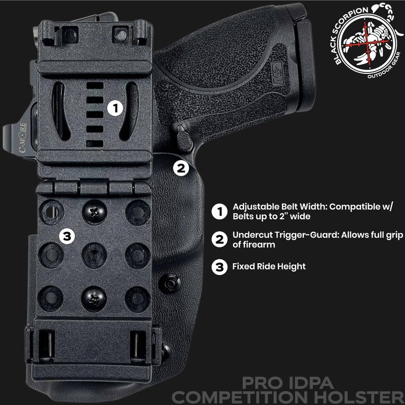 Pro IDPA Competition Holster fits FN Reflex (Right-Hand Draw, Black)