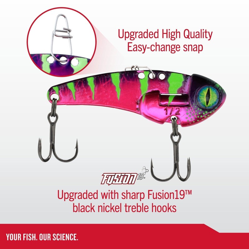 Berkley ThinFisher Fishing Lure, Chrome Perch, 1/4 oz, Upgraded Cosmetics,