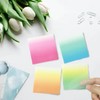 Transparent Sticky Notes,Clear Sticky Notes,3x3 in Gradient 4 Color Waterproof