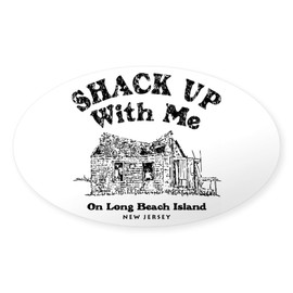 CafePress Shack Up LBI Oval Sticker Oval Car Bumper Sticker