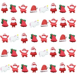 60pcs Mochi Squishy Toys Squishies for Kids Girls Boys Adults Stress Relieve Children Party Favors Stocking Stuffers (Christmas)
