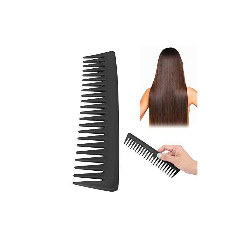 Peine de Dientes Anchos, Cabello Grande Redondeado, Peine Desenredante sin