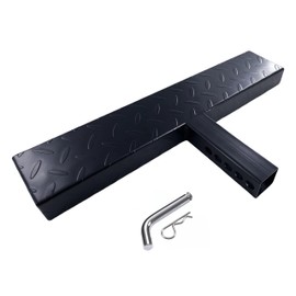 Fanchants Hitch Step for 2 Inch Receiver - Rust Free Powder Coated Steel Construction - Hitch Mount Bump Step for RV, SUV, Truck, Flatbed Camper - Includes Hitch Pin - Trailer Hitch Step (Large Size)