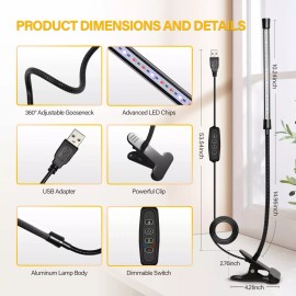 iPower LED Grow Light with Full Spectrum for Indoor Plants 3 Auto Timing Modes Yellow