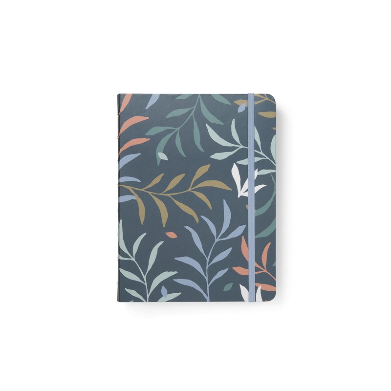 Filofax Botanical A5 Refillable Notebook - Blue