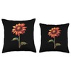 Indian Blanket Flower 8 Bit Throw Pillow