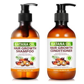 FSLHCY Batana Oil Shampoo and Conditioner for Hair Growth, Anti-Thinning & Deep Mois...