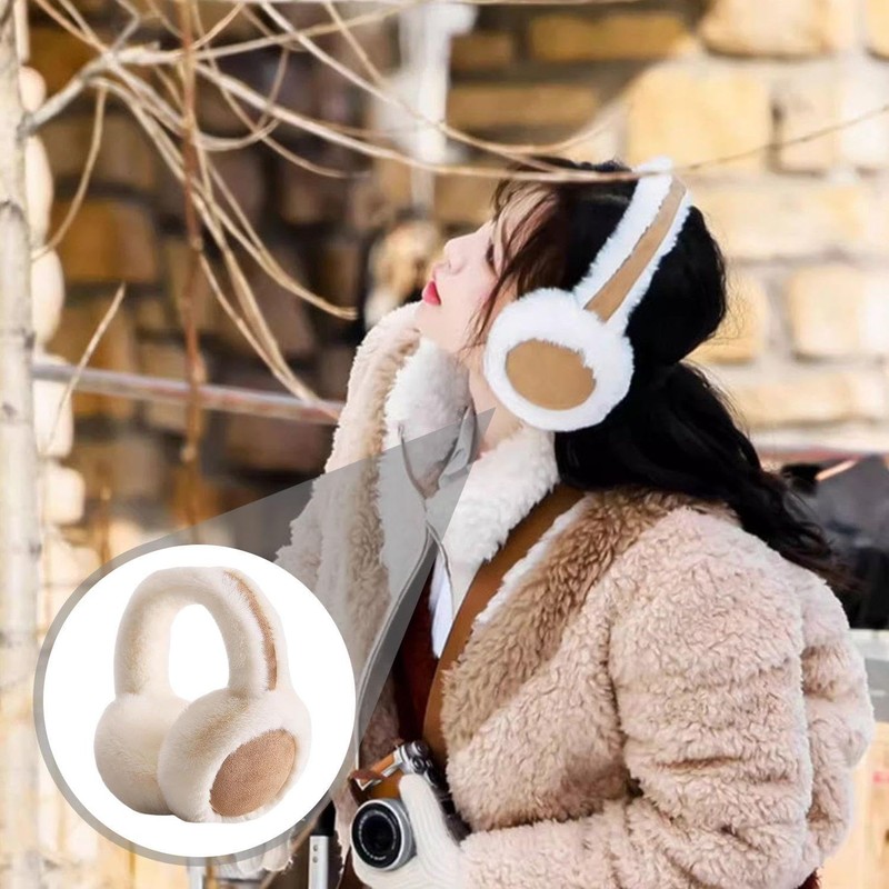 Pack of 1 Plush Earmuffs, Anti-Cold Earmuffs, Plush Ear Warmers