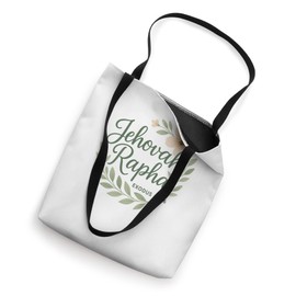 Jehovah Rapha Christian Floral Bible Verse Exodus 15:26 Tote Bag